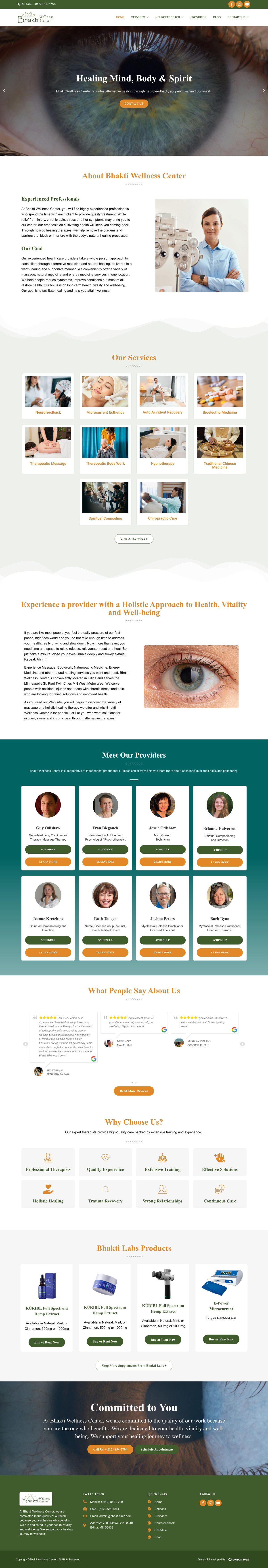 Ontor Web Porfolio Bhakti Wellness Center